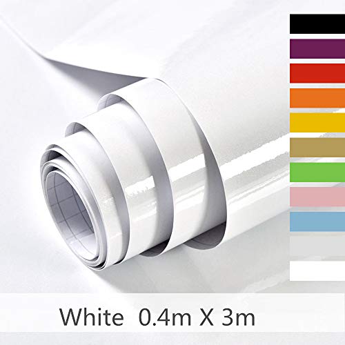 Hode Papel Adhesivo para Mueble Vinilos Adhesivo para Muebles Puertas Ventanas Pegatina de Vinilo Adhesivo Muebles Blanco 40X300cm Hode Papel Adhesivo para Mueble Vinilos Adhesivo para Muebles Puertas Ventanas Pegatina de Vinilo Adhesivo Muebles Blanco 40X300cm