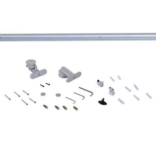 HOMCOM Kit Instalacion Puerta Corredera Madera Riel Aleacion Aluminio Puertas Corredizas HOMCOM Kit Instalacion Puerta Corredera Madera Riel Aleacion Aluminio Puertas Corredizas