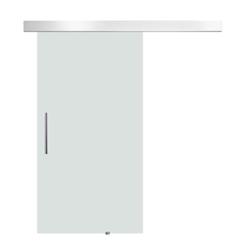 HOMCOM Puerta Corredera 205x102.5cm Puertas Correderas Deslizantes Cristal sin Obra