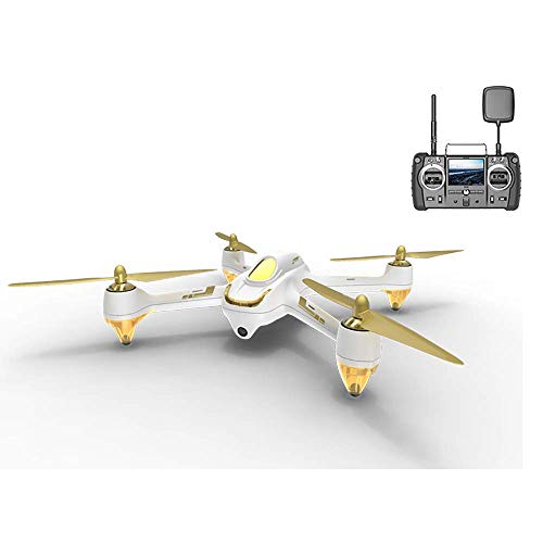 HUBSAN H501S X4 Brushless Drone GPS 1080P HD Cámara FPV Cuadricóptero con H906A Transmisor Blanco Pro Versión(2 Baterias de Drone)