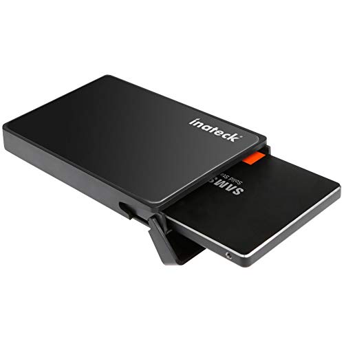 Inateck Carcasa Disco Duro 2.5" USB 3.0, Caja Externa con UASP de HDD SSD SATA I/II/III de 7mm 9.5mm de Altura, No Requiere Herramientas, FE2005