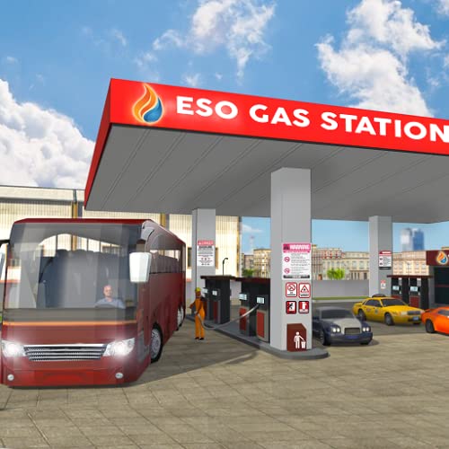 Inteligente Autobús Lavar Servicio 2019: Gasolinera Estacionamiento Y Conducción Simulador Juegos Gratis para niños