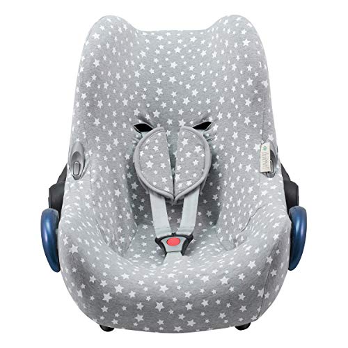 JANABEBE Funda para Maxi Cosi Cabriofix, silla de coche gr 0 (White Star)