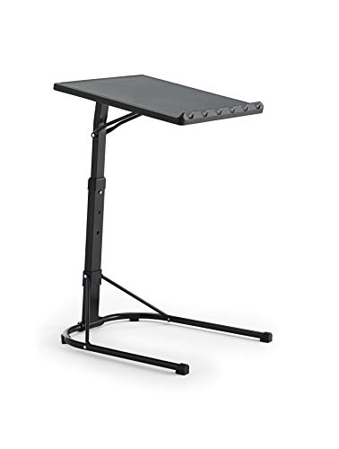 Kithome Multitable - Mesa Auxiliar Plegable con Altura Ajustable, Negro, 43x43x63/68/73cm Kithome Multitable - Mesa Auxiliar Plegable con Altura Ajustable, Negro, 43x43x63/68/73cm