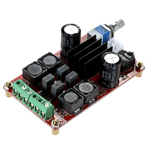 Kkmoon TPA3116D2 – Tarjeta amplificadora de audio y vídeo de doble canal 2 x 100 W 12 V CC de 24 V para Arduino