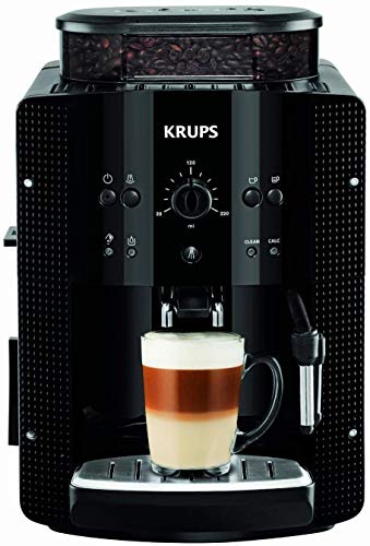 Krups EA8108 Roma - Cafetera Superautomática, 15 bares, molinillo de café cónico de metal, con selección de cantidad e intensidad de café, boquilla de vapor, 2 boquillas, incluye kit limpieza Krups EA8108 Roma - Cafetera Superautomática, 15 bares, molinillo de café cónico de metal, con selección de cantidad e intensidad de café, boquilla de vapor, 2 boquillas, incluye kit limpieza