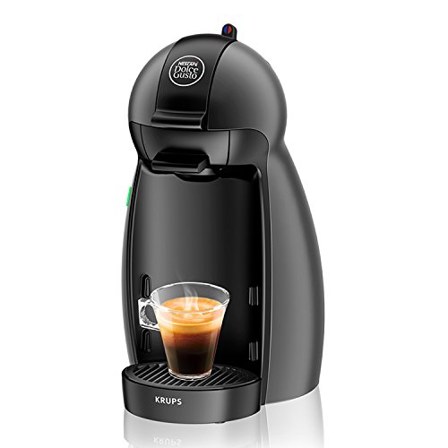 Krups KP100B, Cafetera de cápsulas, monodosis, 15 bares de presión, para cafés, cappuccino, multibebida, 1500 W, 0.6 litros, antracita Krups KP100B, Cafetera de cápsulas, monodosis, 15 bares de presión, para cafés, cappuccino, multibebida, 1500 W, 0.6 litros, antracita