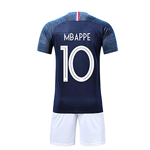LJP FFF - Camiseta de fútbol de la Copa del Mundo de la Copa del Mundo 2018 con Pantalones Cortos, Color Azul10, tamaño 28