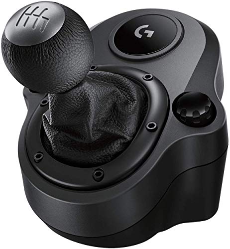 Logitech G Driving Force Palanca de Cambio para Volantes de Carreras G29 y G920, 6 Velocidades, Marcha Atrás a Presion, Acero y Cuero, PS4/Xbox One/PC/Mac, Negro Logitech G Driving Force Palanca de Cambio para Volantes de Carreras G29 y G920, 6 Velocidades, Marcha Atrás a Presion, Acero y Cuero, PS4/Xbox One/PC/Mac, Negro