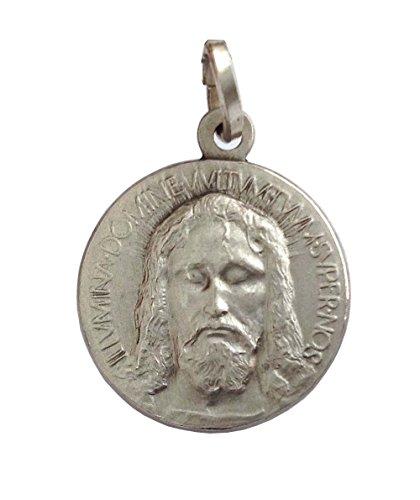 Medalla de Santa Cara de Cristo de Plata Maciza 925