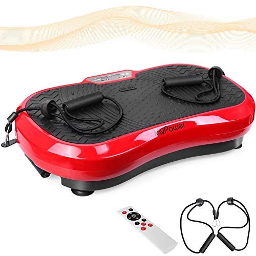 MVPower Fitness Plataforma de Vibración Ultra Plana Slim con Motor Silencioso | Pantalla LCD + Nivel 120 | Incluye Control Remoto, Bandas de Entrenamiento | Cargables hasta 180 kg MVPower Fitness Plataforma de Vibración Ultra Plana Slim con Motor Silencioso | Pantalla LCD + Nivel 120 | Incluye Control Remoto, Bandas de Entrenamiento | Cargables hasta 180 kg