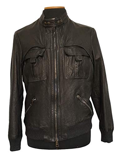 Nestor | Chaqueta de auténtica Piel de ovino | Chaqueta de Piel Efecto Lavado Estilo Blusón | Color Negro | Completamente Artesanal | Made in Tuscany Nestor | Chaqueta de auténtica Piel de ovino | Chaqueta de Piel Efecto Lavado Estilo Blusón | Color Negro | Completamente Artesanal | Made in Tuscany