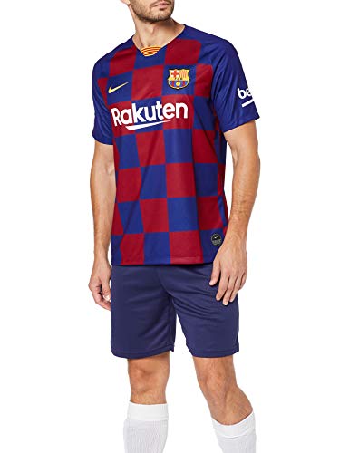NIKE Barcelona 2019/2020 Camiseta, Hombre, Azul (1ª Equipación), M