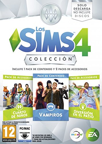 Pack: Los Sims 4 Colección, Incluye 1 Pack De Contenido Y 2 Packs De Accesorios Pack: Los Sims 4 Colección, Incluye 1 Pack De Contenido Y 2 Packs De Accesorios
