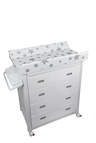 Plastimyr - Bañera con cajones y estrellas, Blanco Plastimyr - Bañera con cajones y estrellas, Blanco