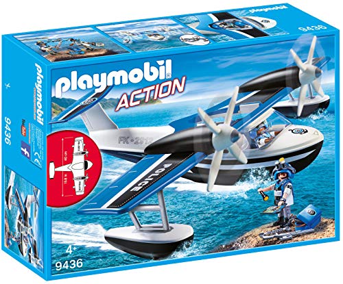 PLAYMOBIL- Hidroavión de Policía Juguete, Multicolor (geobra Brandstätter 9436) PLAYMOBIL- Hidroavión de Policía Juguete, Multicolor (geobra Brandstätter 9436)