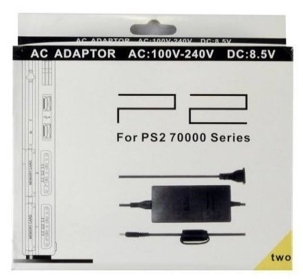 Playstation 2 PS2 Slim PSU Fuente de alimentación Adaptador de CA con enchufe UE compatible con la consola Sony PS2 70000 Slim - Fuente de alimentación de repuesto para Sony PlayStation 2 Slim Line