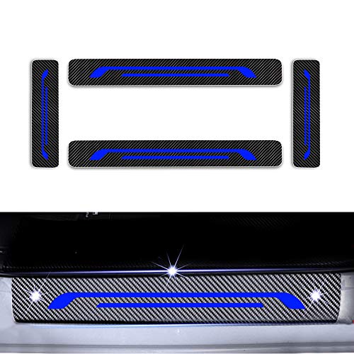 Protectores de Umbral de la Puerta del Coche para Mondeo Mustang S-MAX Galaxy Touraeo Courier 4D Vinilo Fibra de Carbono Adhesiva Pegatinas Azul 4 Piezas Protectores de Umbral de la Puerta del Coche para Mondeo Mustang S-MAX Galaxy Touraeo Courier 4D Vinilo Fibra de Carbono Adhesiva Pegatinas Azul 4 Piezas