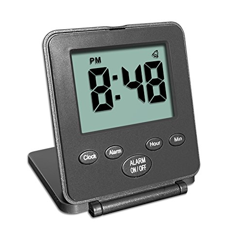 Reloj Digital de viaje con despertador | Uso fácil y simple | Alarma - Repetición de alarma - Interruptor ON/OFF |Pequeño y ligero | ¡El reloj despertador más vendido en USA en 2 años!| Negro Reloj Digital de viaje con despertador | Uso fácil y simple | Alarma - Repetición de alarma - Interruptor ON/OFF |Pequeño y ligero | ¡El reloj despertador más vendido en USA en 2 años!| Negro