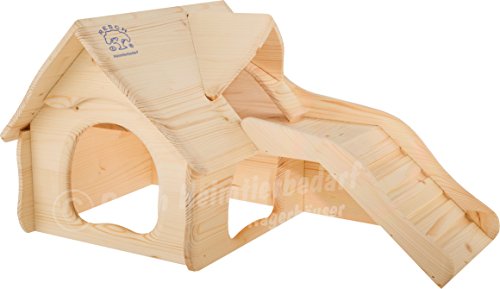 Resch No28 Mansión de roedores / Madera maciza natural hecha de abeto / Con 2 entradas grandes -/salidas en el suelo y también una gran entrada en el primer piso Resch No28 Mansión de roedores / Madera maciza natural hecha de abeto / Con 2 entradas grandes -/salidas en el suelo y también una gran entrada en el primer piso