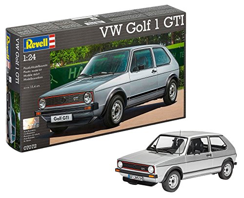 Revell Golf 1 GTI Volkswagen VW Maqueta Coche, Color Plata (07072)