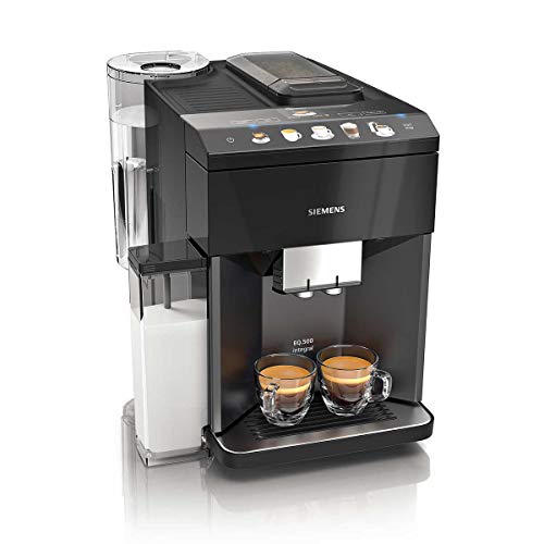 Siemens TQ505R09 Cafetera espresso superautomática, EQ.500, Negro, 1500 W, 1.7 litros, Plástico