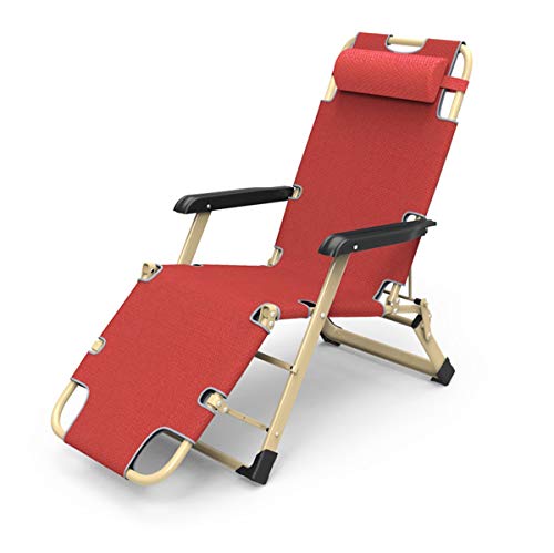 Silla de jardín reclinable con Acolchado Cabeza Almohada 178cm x 66cm x 32cm (Color : D) Silla de jardín reclinable con Acolchado Cabeza Almohada 178cm x 66cm x 32cm (Color : D)
