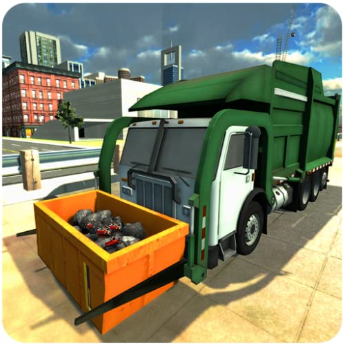 Simulador de conductor de camión de la basura ciudad