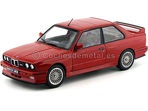 Solido – BMW M3 E30-1990 Coche en Miniatura de colección, 1801502, Rojo Solido – BMW M3 E30-1990 Coche en Miniatura de colección, 1801502, Rojo