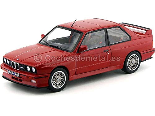 Solido – BMW M3 E30-1990 Coche en Miniatura de colección, 1801502, Rojo