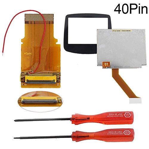 Soulpoint - Kit de pantalla LCD para Gameboy Advance MOD GBA SP AGS-101 (32/40 pines), 40 Pin Soulpoint - Kit de pantalla LCD para Gameboy Advance MOD GBA SP AGS-101 (32/40 pines), 40 Pin