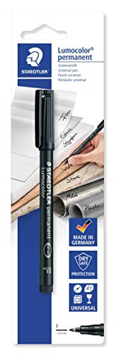 Staedtler Lumocolor 318-9 BKDA. Rotulador de punta fina de color negro. Blíster con 1 marcador con punta F. Staedtler Lumocolor 318-9 BKDA. Rotulador de punta fina de color negro. Blíster con 1 marcador con punta F.