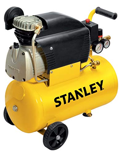 Stanley - Compresor Stanley D211/8/24 - Capacidad 24 litros - Motor 2 HP - Color Amarillo - Peso 24 kg