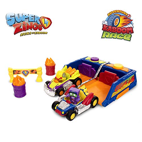 Superzings - Kaboom Race Adventure 2, con 2 vehículos y 2 exclusivas figuras SuperZings