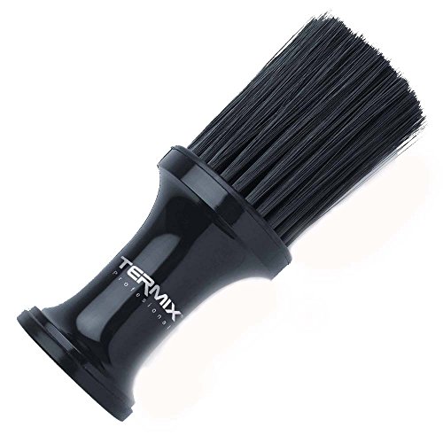Termix Cepillo de talco profesional color negro y fibras negras.  Cepillo con fibras suaves para trabajar con máxima limpieza