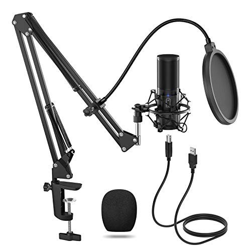 TONOR Micrófono de Condensador USB Micro Grabación Patrón Polar Cardioide para Grabar Música y Video Podcast Transmisión en Vivo Juegos Chat Soporte de Brazo TONOR Micrófono de Condensador USB Micro Grabación Patrón Polar Cardioide para Grabar Música y Video Podcast Transmisión en Vivo Juegos Chat Soporte de Brazo