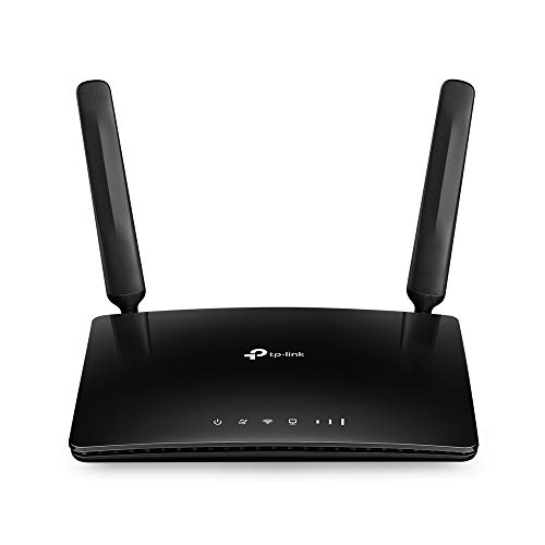TP-Link TL-MR6400, Router 4G LTE WiFi con Velocidad Alta hasta 300Mbps, Ethernet DC-in Jack, Negro