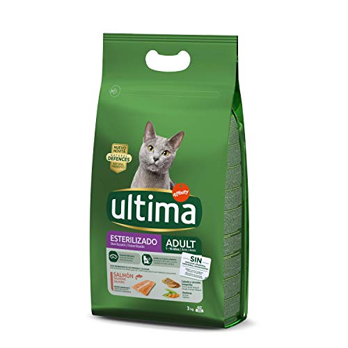 ultima Pienso para Gatos Esterilizados Adultos con Salmón - 3 kg