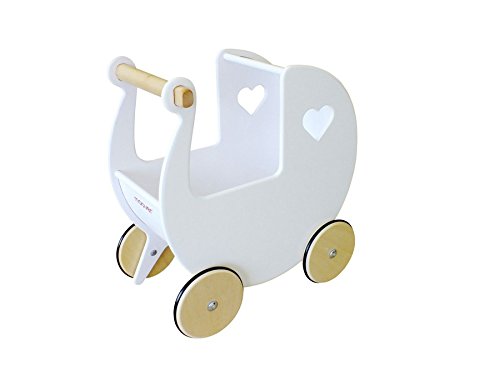 Unbekannt Moover Moov de W de 025 muñeca de Madera Carro, Color Blanco