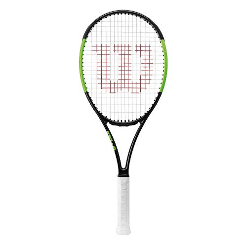 Wilson Raqueta de tenis unisex, Para juego de ataque en la línea de fondo, Para principiantes y expertos, Blade 101L, Medida 2, Negro/ Verde, WRT73380U2