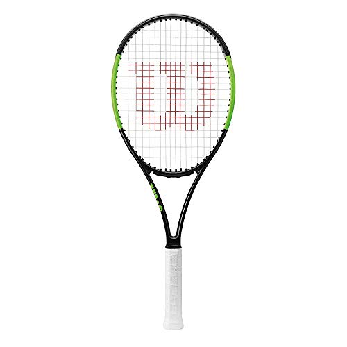 Wilson Raqueta de tenis unisex, Para juego de ataque en la línea de fondo, Para principiantes y expertos, Blade 101L, Medida 2, Negro/ Verde, WRT73380U2 Wilson Raqueta de tenis unisex, Para juego de ataque en la línea de fondo, Para principiantes y expertos, Blade 101L, Medida 2, Negro/ Verde, WRT73380U2