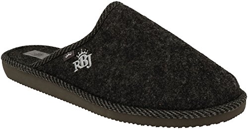 Zapatillas De Casa para Hombre De Fieltro De Lana Natural Calientes Transpirables Bienestar Natural Handmade Calidad (44 EU, Negro 904A) Zapatillas De Casa para Hombre De Fieltro De Lana Natural Calientes Transpirables Bienestar Natural Handmade Calidad (44 EU, Negro 904A)