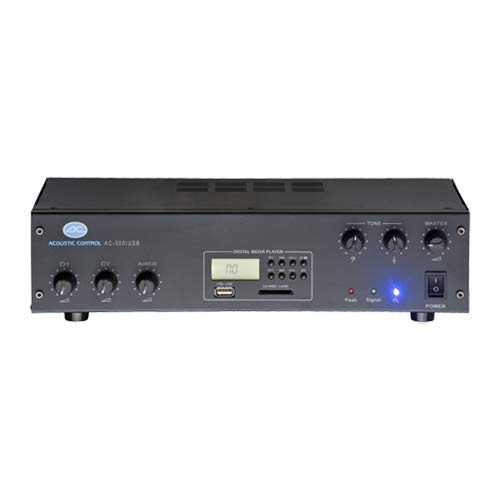 ACOUSTIC CONTROL AC-300 USB Amplificador PA USB 2 Ent. Micro/Linea ACOUSTIC CONTROL AC-300 USB Amplificador PA USB 2 Ent. Micro/Linea