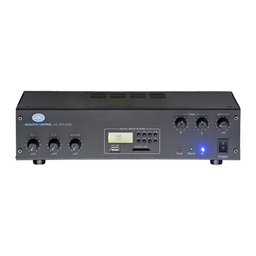 ACOUSTIC CONTROL AC-300 USB Amplificador PA USB 2 Ent. Micro/Linea