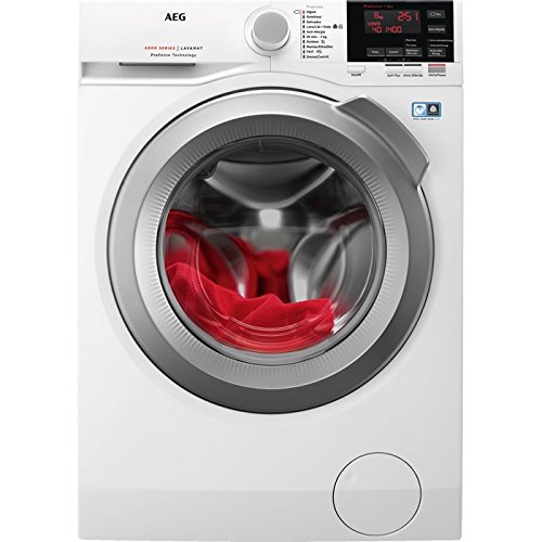 AEG L6FBG844 Independiente Carga frontal 8kg 1400RPM A+++ Blanco - Lavadora (Independiente, Carga frontal, Blanco, Botones, Giratorio, Izquierda, LCD)