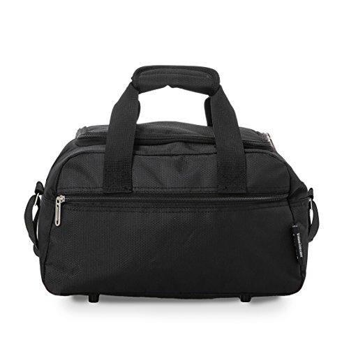 Aerolite Holdall Maximum Ryanair Hand Luggage Cabin Sized Flight Shoulder Bag Equipaje de Mano, 35 cm, 14 Liters, Negro (Black)