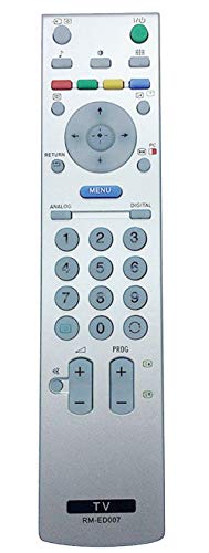 ALLIMITY RM-ED007 Control Remoto Reemplazar por Sony LED LCD Bravia TV KDF-50E2000 KDF-50E2010 KDL-15G2000 KDL-20G2000 KDL-20S2000 KDL-20S2020 KDL-26P2530 KDL-26U2000 KDL-32P2530 KDL-32U2000