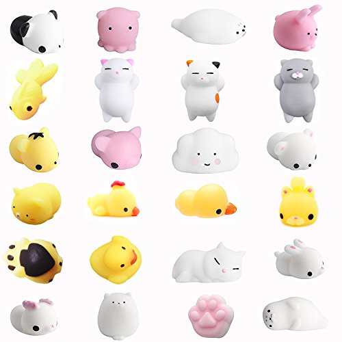 Amaza 24pcs Squishys Kawaii Squishy Juguetes Squishies Animales Slow Rrising Squeeze Kids Toy Gift (Multicolor)