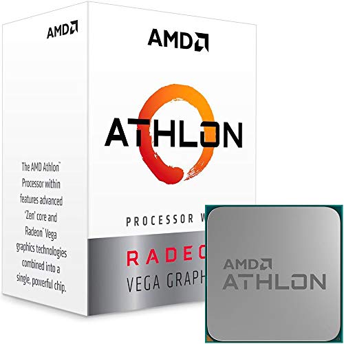 AMD Athlon 200GE 3.2GHz 4MB L3 Caja - Procesador (AMD Athlon, 3,2 GHz, Zócalo AM4, PC, 14 NM, 200GE)