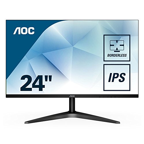 AOC 24B1XH - Monitor IPS de 24" con Pantalla Full HD (IPS, VGA, HDMI, Sin Bordes, FlickerFree y Low Blue Light) AOC 24B1XH - Monitor IPS de 24" con Pantalla Full HD (IPS, VGA, HDMI, Sin Bordes, FlickerFree y Low Blue Light)